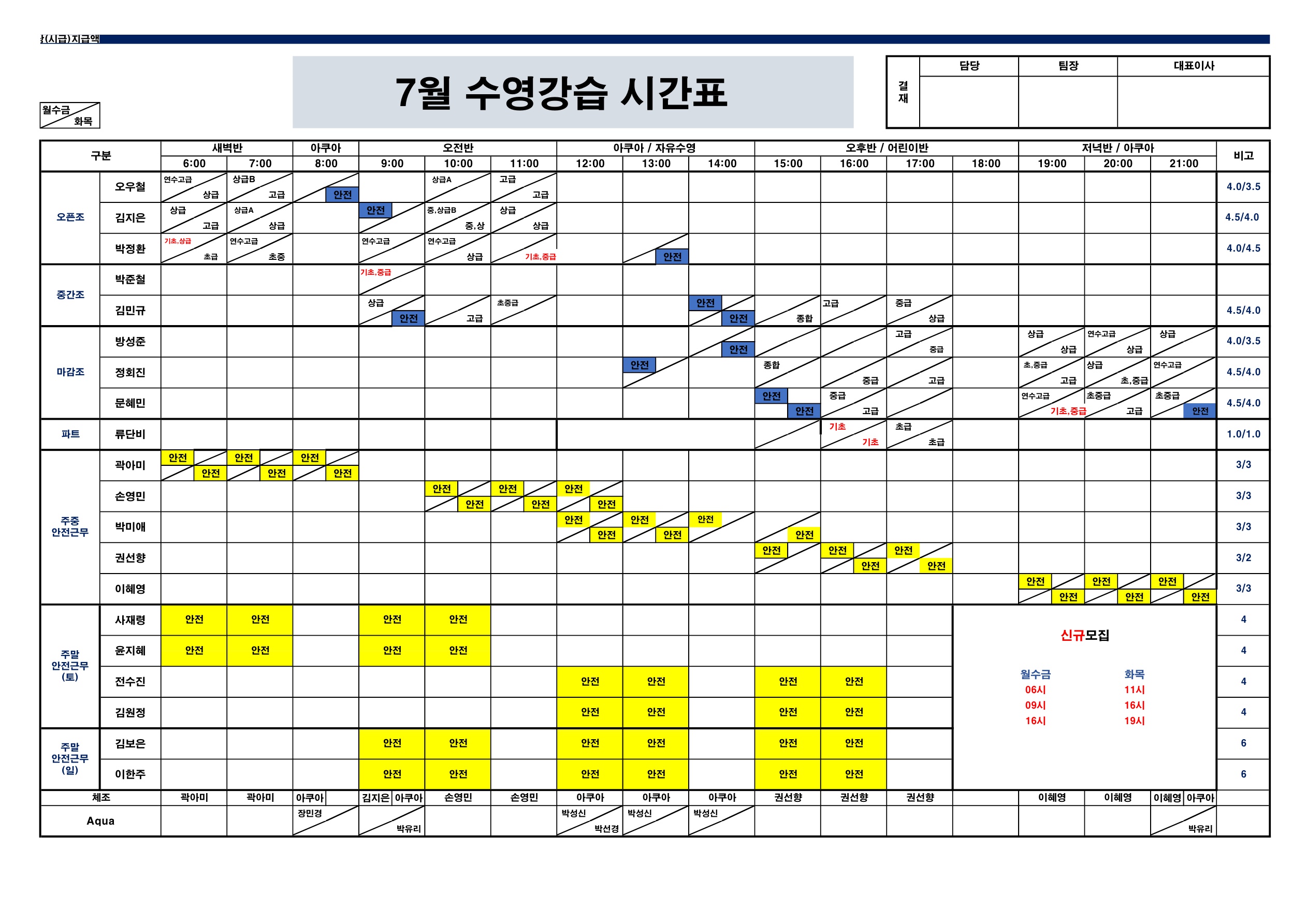 2026년 7월 수영 강습 시간표 및 강사 배정표 이미지지첨부파일 7월_수영강습프로그램_1.jpg